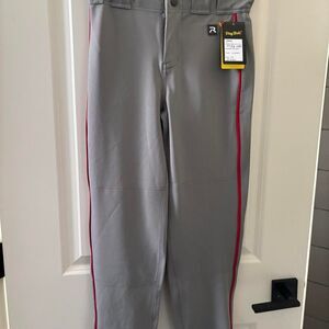 Richardson Men's Grey and Silver Trousers